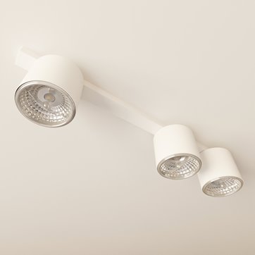Lampa sufitowa NANO 3 WHITE minimalistyczna, listwa, biały