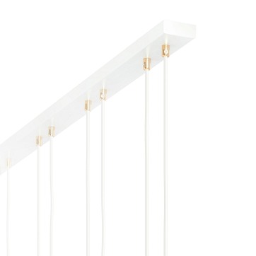 Lampa wisząca GLAM 3 WH/OPAL glamour biała/złota