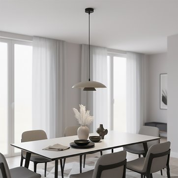 Lampa wisząca BABEL 1 MOKKA BL nowoczesna, beżowa, metal