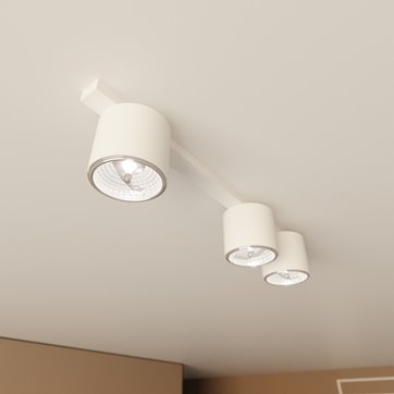 Lampa sufitowa NANO 3 WHITE minimalistyczna, listwa, biały