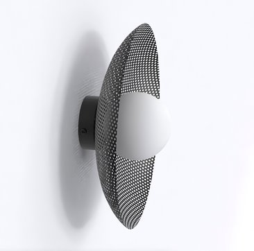 Kinkiet VIBEZ K1 BLACK nowoczesny, czarny, metal