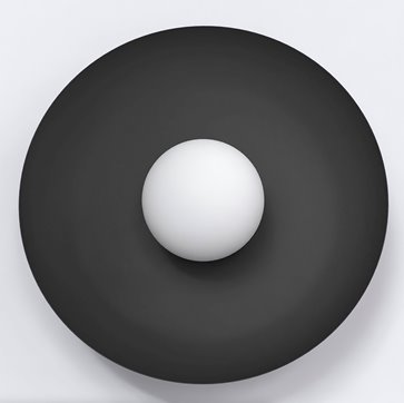 Kinkiet INSPO K1 BLACK nowoczesny, czarny, metal