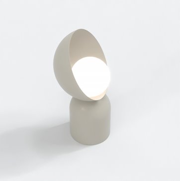Lampka nocna BOTO LN1 MOKKA metal, beżowa, nowoczesna