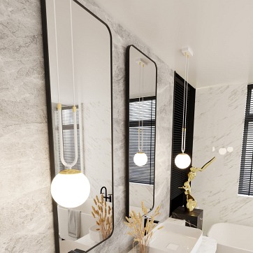 Lampa wisząca GLAM 1 WH/OPAL glamour biała/złota