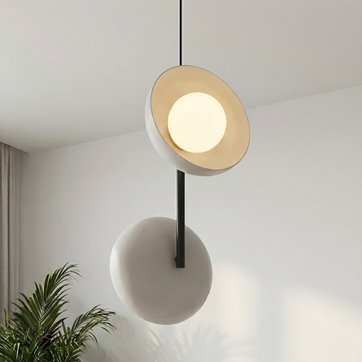 Lampa sufitowa VANILA 2 BL GRAY loft, szara, metal
