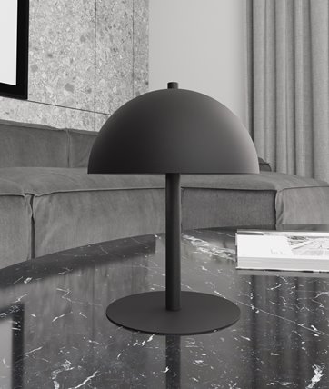 Lampka nocna MOGU LN2 BL BLACK metal, czarna, loft