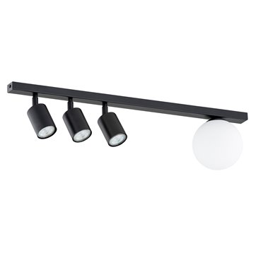 Lampa sufitowa BASTER 4 BLACK nowoczesna, minimalistyczna