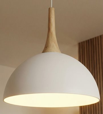 Lampa wisząca NAUTICA 1S WHITE nowoczesna, biała, metal