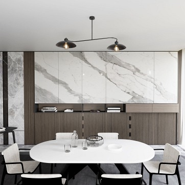 Żyrandol FOSTER 2 BLACK nowoczesny, unikatowy, czarny, metal