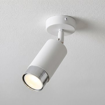 Lampa sufitowa HIRO 1 WH/CHROME tuby, metal, biały/chrom