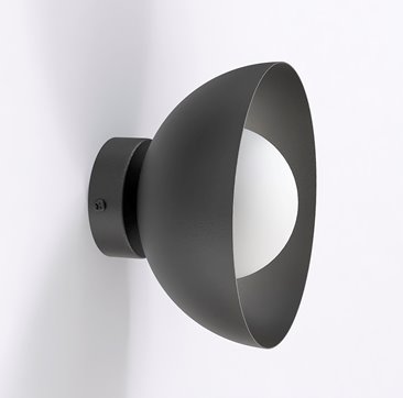 Kinkiet BIBI K1 BLACK nowoczesny, czarny, metal