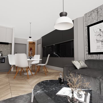Lampa wisząca LUNARO 1S BL WHITE/BLACK loft, biała, metal