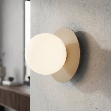 Kinkiet AMERICANA K1 MOKKA nowoczesny, beżowa, metal