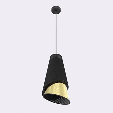 Lampa wisząca MODA 1 BL GOLD LOFT nowoczesna, abażur