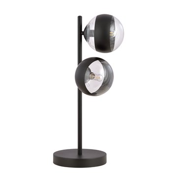 Lampka nocna ROSSI LN2 STRIPE klosz czarna
