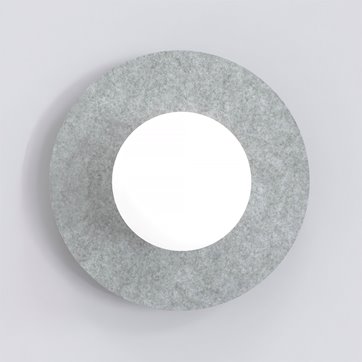 Kinkiet CALMA S K1 GRAY nowoczesny, klosz, filc, szary