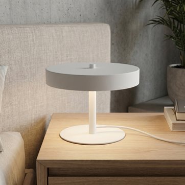 Lampka nocna NEMO LN2 WH WHITE metal, biała, loft