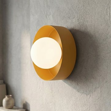 Kinkiet LULU K1 ORANGE nowoczesny, pomarańczowy, metal