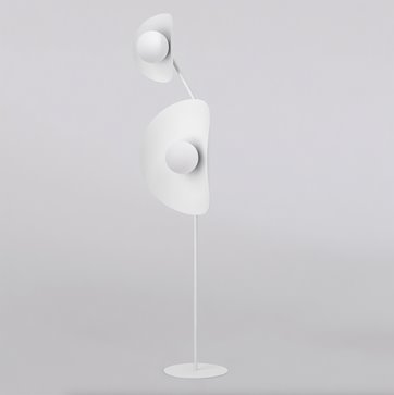Lampa podłogowa DELULU LP2 WHITE nowoczesna, biała, metal