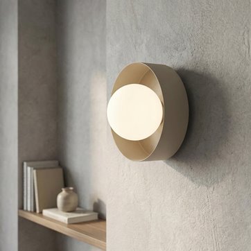 Kinkiet LULU K1 MOKKA nowoczesny, beżowy, metal