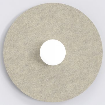 Kinkiet CALMA L K1 BEIGE nowoczesny, klosz, filc, beżowy