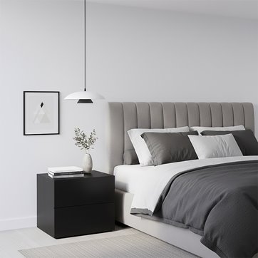 Lampa wisząca BABEL 1 WHITE BL nowoczesna, biała, metal