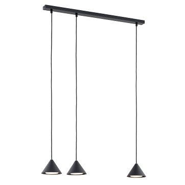 Lampa wisząca ELIT 3 BLACK minimalistyczna, regulowana