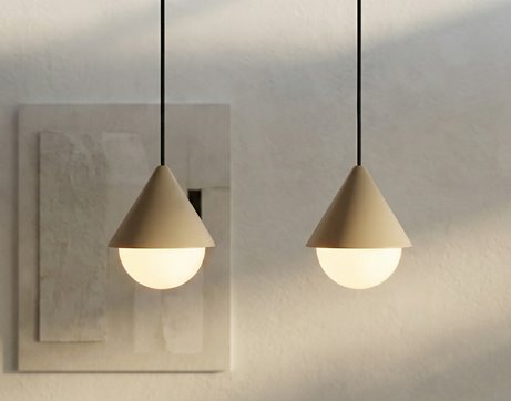 Lampa wisząca GIRO 6 PREM MOKKA nowoczesna, beżowa, metal