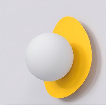 Kinkiet OVO K1 ORANGE nowoczesny, pomarańczowy, metal