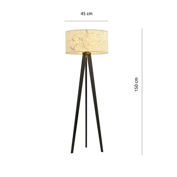 Lampa podłogowa ASTON LP1 CORK wyjątkowa, duży abażur, korek
