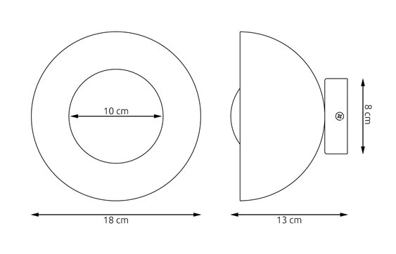 Kinkiet BIBI K1 MOKKA nowoczesny, beżowy, metal