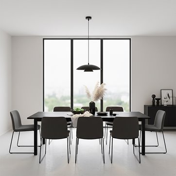 Lampa wisząca BABEL 1 BLACK nowoczesna, czarna, metal