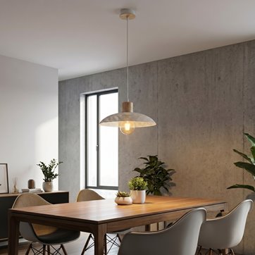Lampa wisząca KOBE 1 WHITE unikatowy, japandi, skandynawski