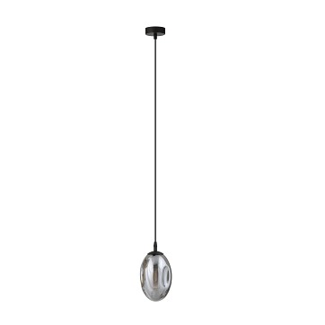 Lampa wisząca ASTRAL 1 BL GRAFIT desing klosz czarny/grafit