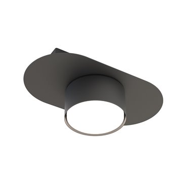 Lampa sufitowa STILO 1 BL BLACK plafon, czarna, metal, loft