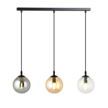 Lampa wisząca COSMO 3 BL MIX loft, klosz, kolor mix