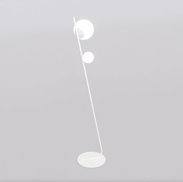 Lampa podłogowa TATU LP2 BL WHITE nowoczesna, biała, metal