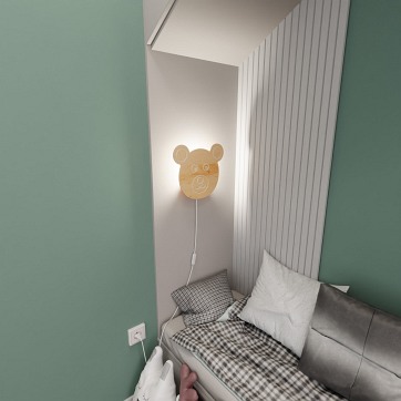 Kinkiet TED K1 oryginalny, drewno, dziecięcy