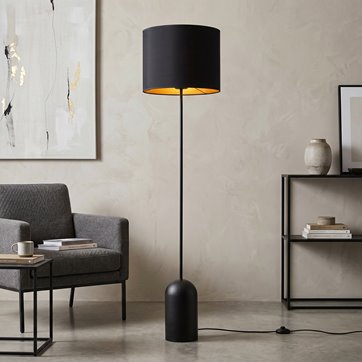 Lampa podłogowa ASPEN LP1 BLACK/GOLD wyjątkowa, ponadczasowa
