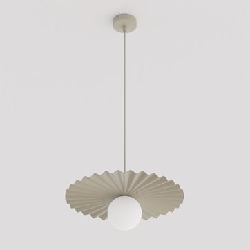 Lampa wisząca UMBRA 1 MOKKA nowoczesna, beżowa, metal, fala