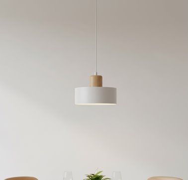 Lampa wisząca TORIN 1 WHITE skandynawska, regulowana, biała