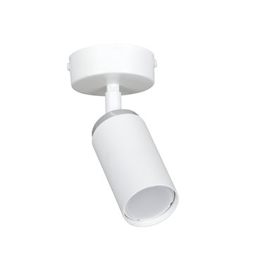 Lampa sufitowa HERA 1 WHITE tuby metal spot biała