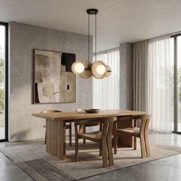 Lampa wisząca MODEL 4 BL MOKKA loft, beżowa, metal