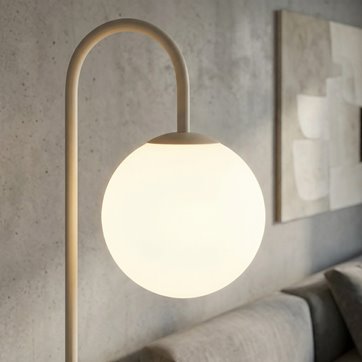 Lampa podłogowa FLOR LP1 BL MOKKA nowoczesna, czarna, metal