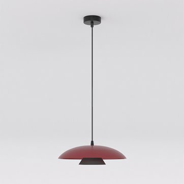 Lampa wisząca BABEL 1 BURGUNDY BL nowoczesna, burgund, metal