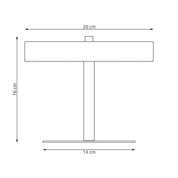 Lampka nocna NEMO LN2 BL BLACK metal, czarna, loft