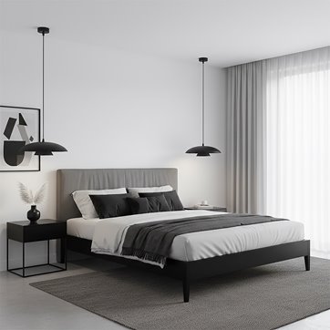 Lampa wisząca BABEL 1 BLACK nowoczesna, czarna, metal