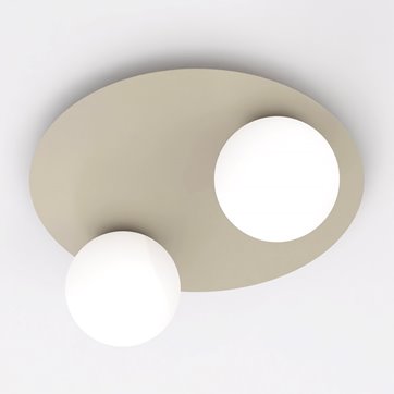 Lampa sufitowa SOLAR 2 MOKKA OPAL nowoczesna, beżowa, biała