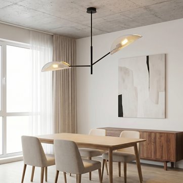 Lampa sufitowa VENE 2 WHITE/GOLD abażury biało/złote
