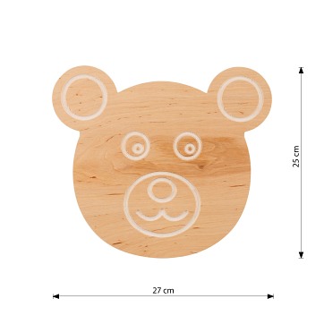 Kinkiet TED K1 oryginalny, drewno, dziecięcy